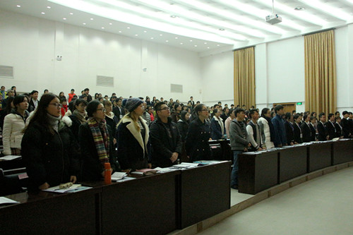 公司团校培训班开班典礼现场(二)